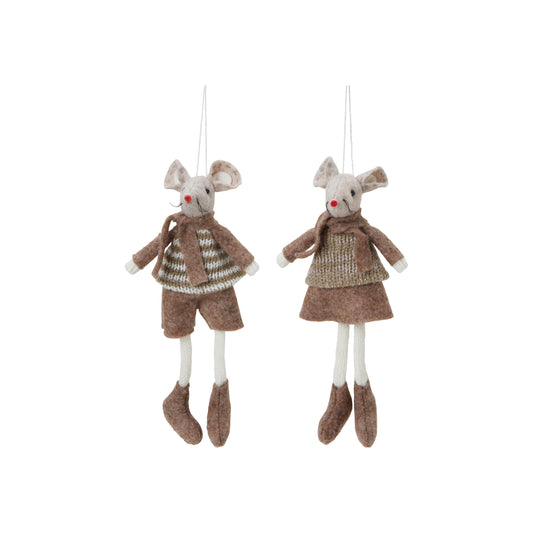 Sally Mouse - Brown/Beige