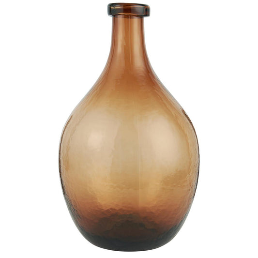 Balloon Vase - Brown Glass
