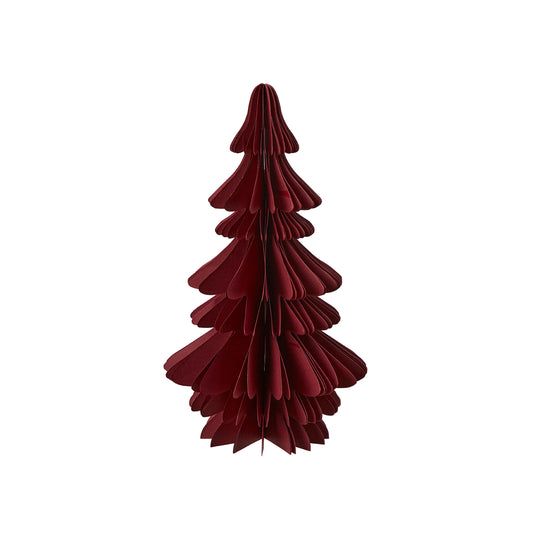 Decorative Paper Tree - Burgundy, 30 x 17cm.