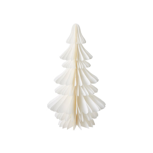 Decorative Paper Tree - White, 30 x 17cm.