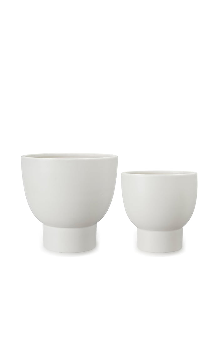 Megan Pot - White, Medium