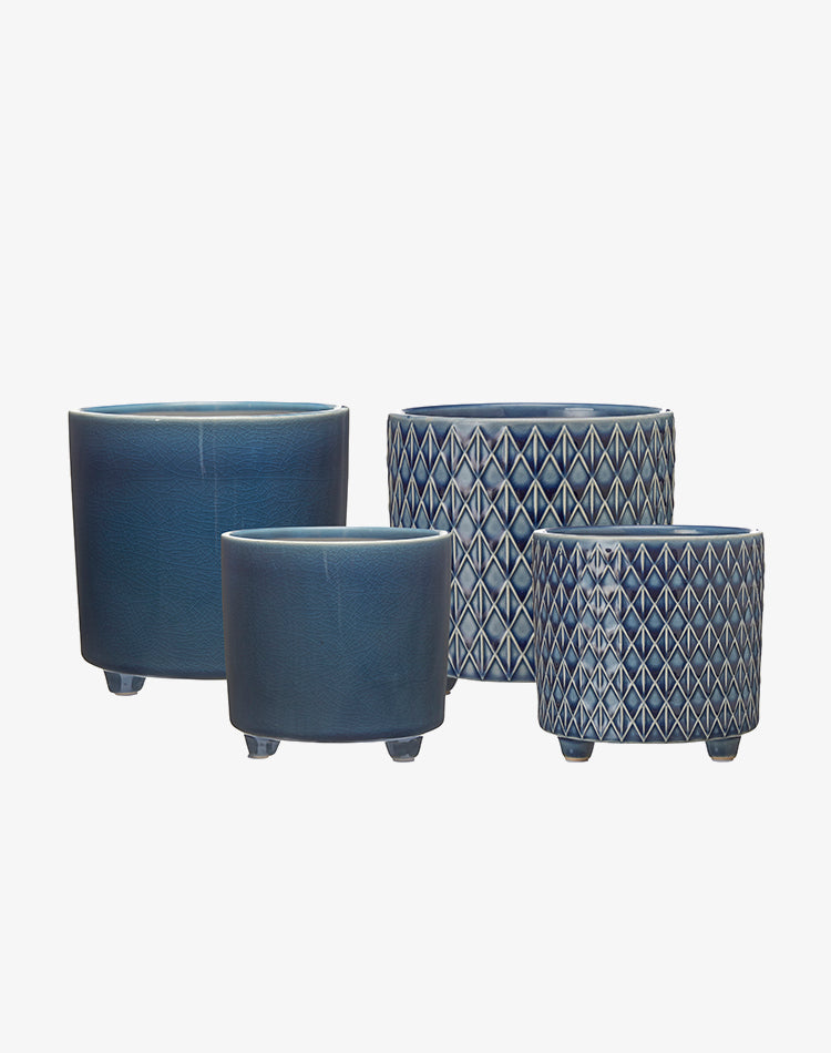 Plain Blue Pot - Small