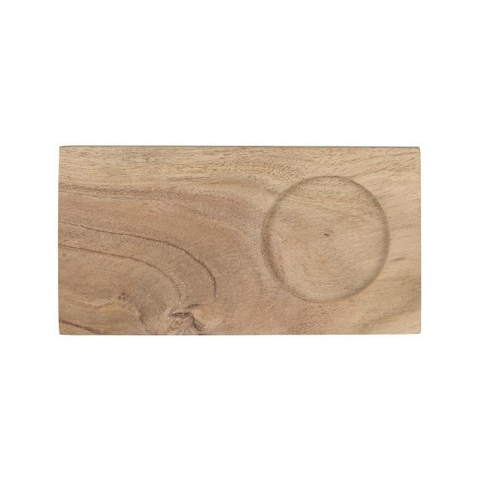 Serving tray with cup holder