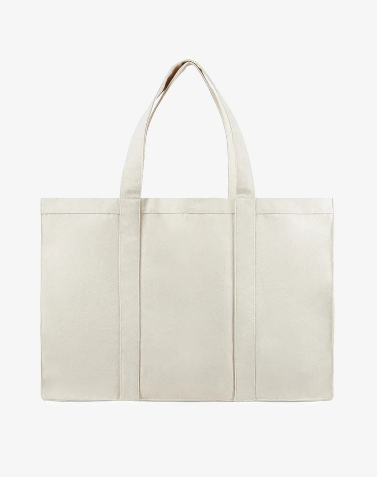 Hilo Canvas Tote Bag - Off White, Maxi
