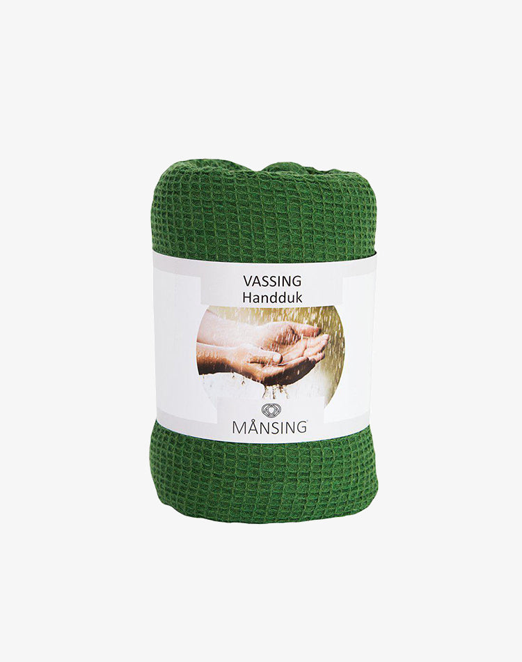 Waffle Bath Towel - Green, 70 x1 40cm