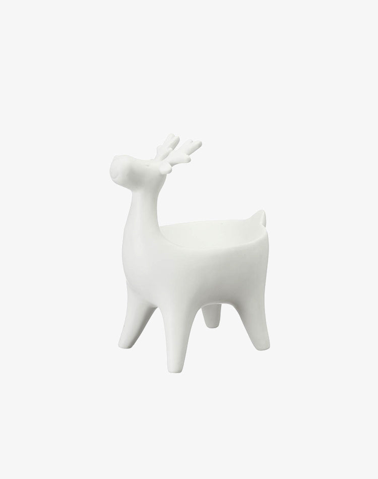 Deer Bowl - White