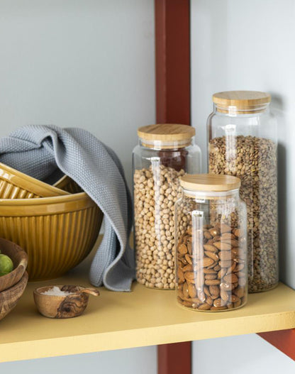 Storage Jar with Bamboo Lid - Medium