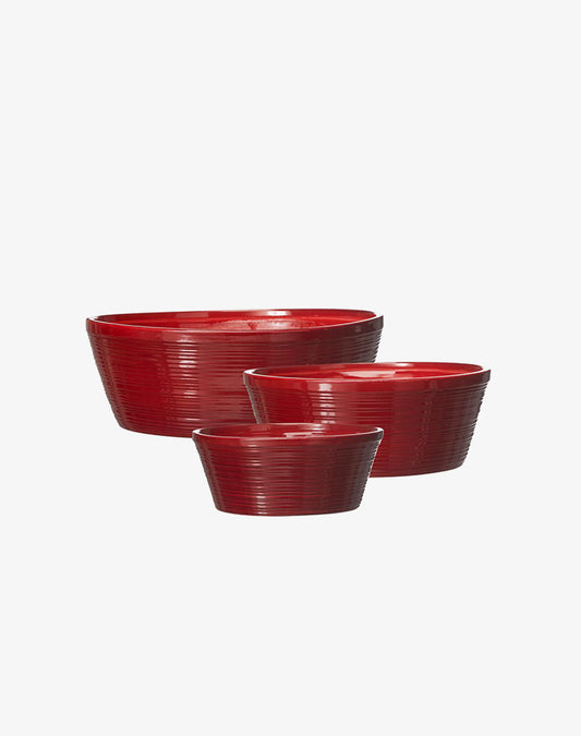 Evy Bowl/Planter - Red, Medium