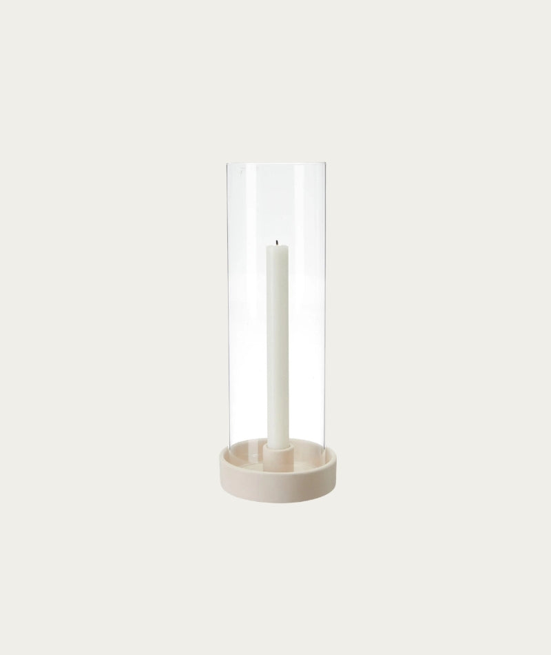 Megana Candle Holder - White