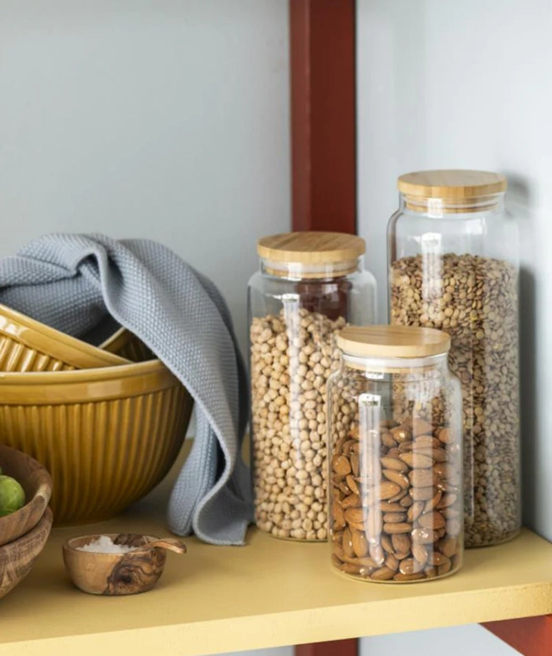 Storage Jar with Bamboo Lid - Medium