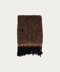 Carmel Throw, wool mix, brown