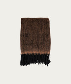 Carmel Throw, wool mix, brown