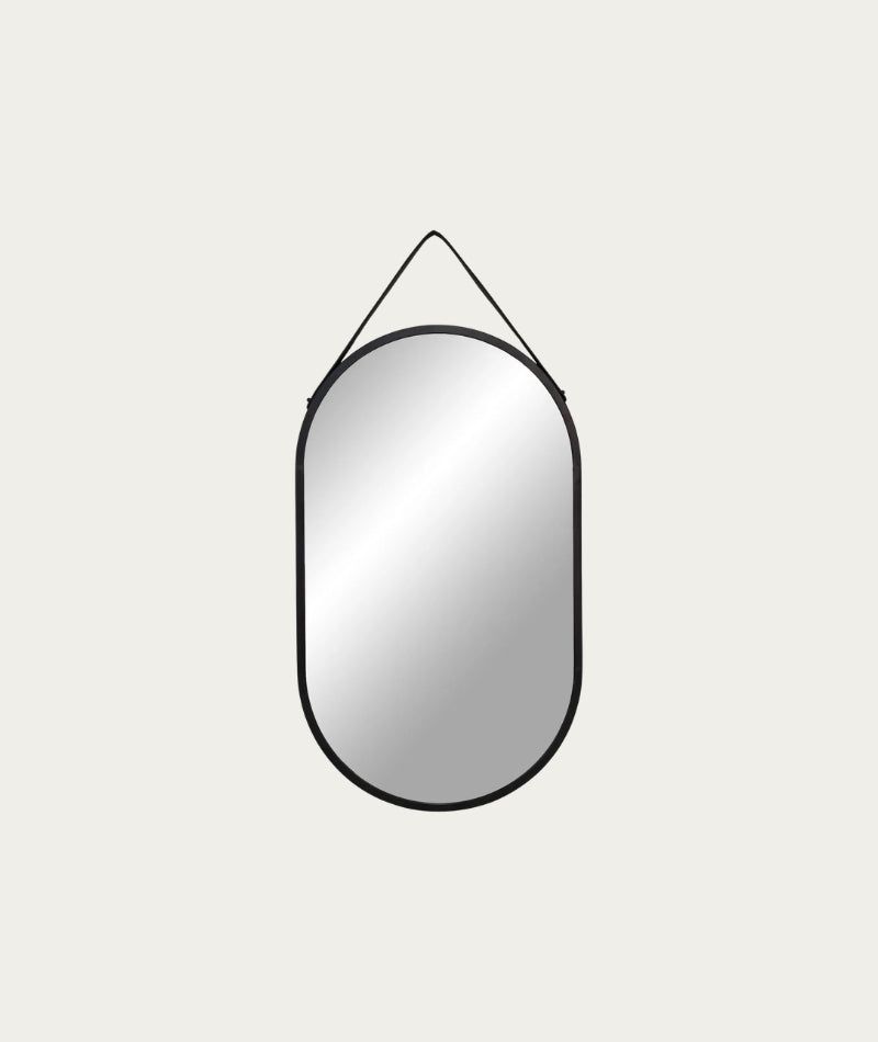 Trapani Mirror - black 35x60 cm