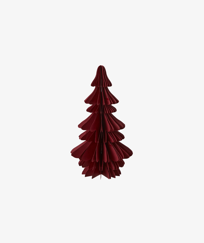 Decorative Paper Tree - Burgundy, 30 x 17cm.