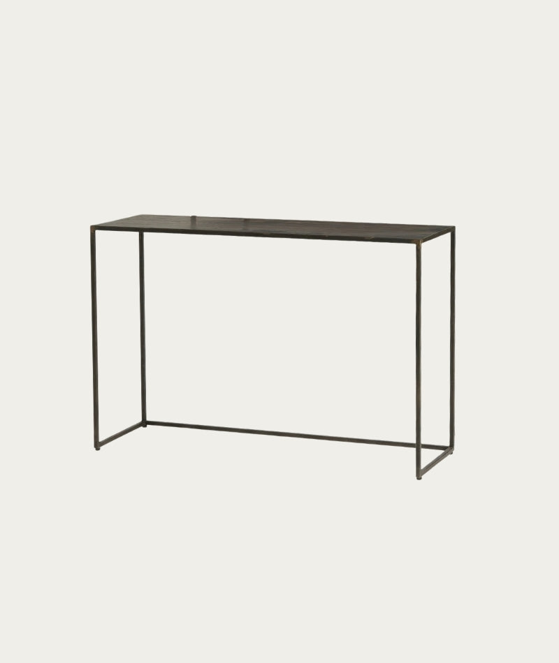 Bremen Table – Antique Metal, 120×43×81 cm