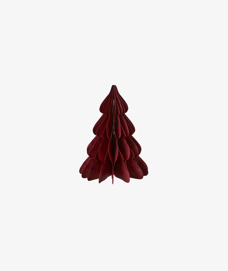 Decorative Paper Tree - Burgundy, 20 x 15cm.