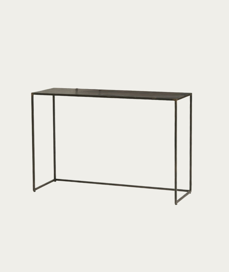 Bremen Table – Antique Metal, 124×45×85 cm