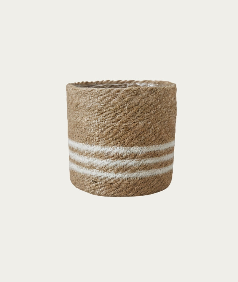 Bella Basket - Natural/White, Large