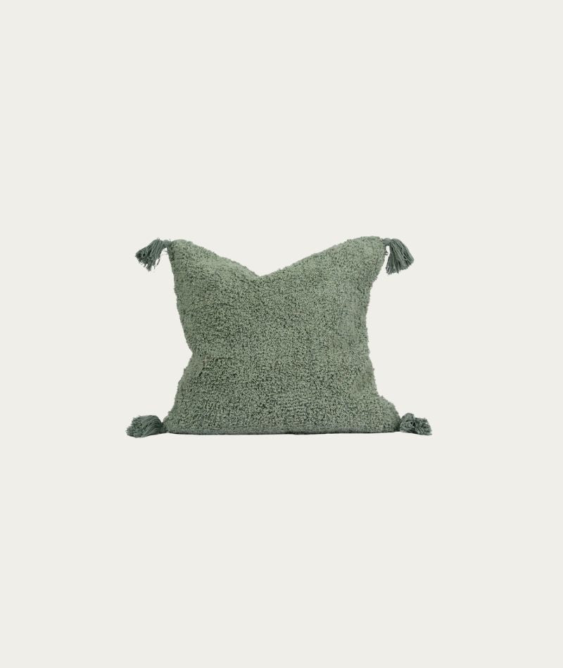 Laj Tufted Cushion Cover - Green