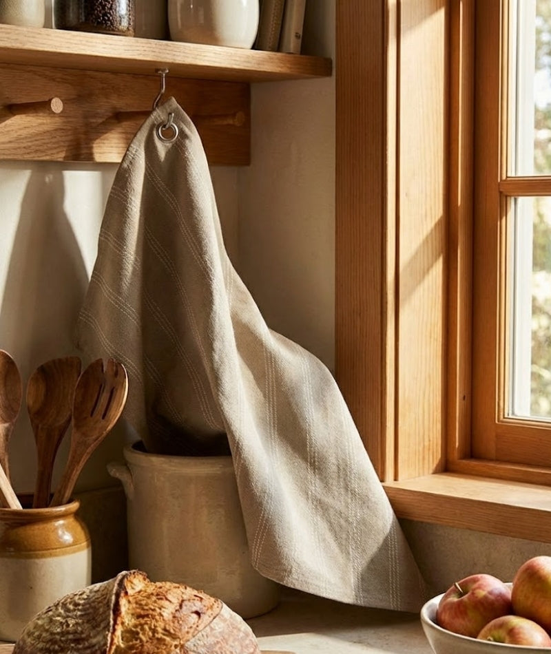 Molle Tea Towel - Linen Brown