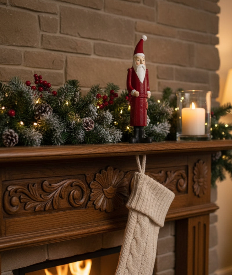 Santa Standing - Red