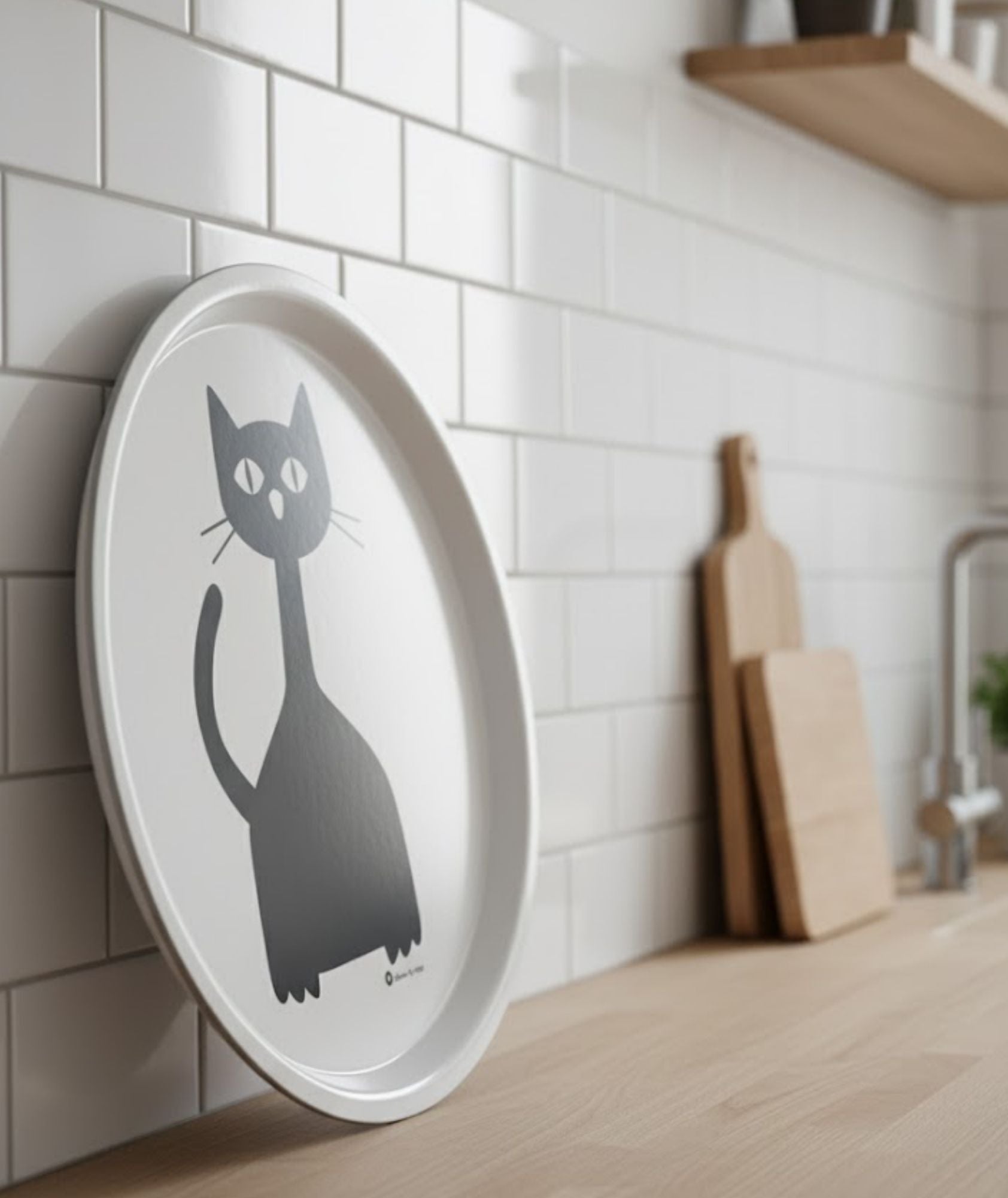 Selma Large Round Serving Tray