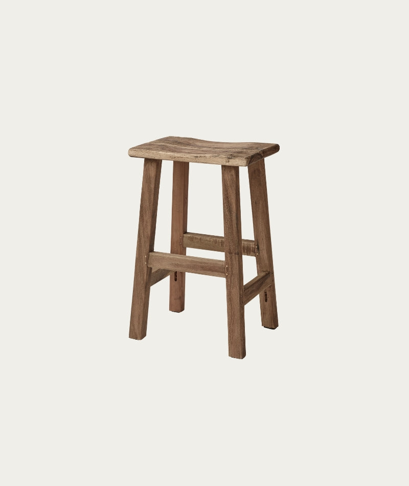 Kaida Bar Stool – Natural Wood