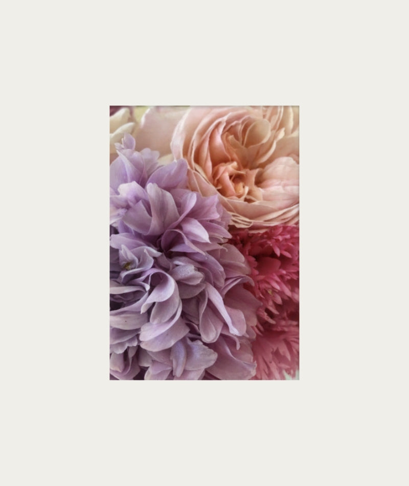 Poppies & Roses Bloom Bouquet Wood Print - Wall Art