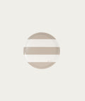 Round Tray - Beige and White Stripes