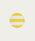 Round Tray - Yellow and White Stripes