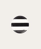 Round Tray - Black and White Stripes