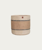 Jute Storage Basket - Wide Stripe