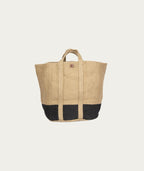 Julia Bag - Natural with Black Stripe