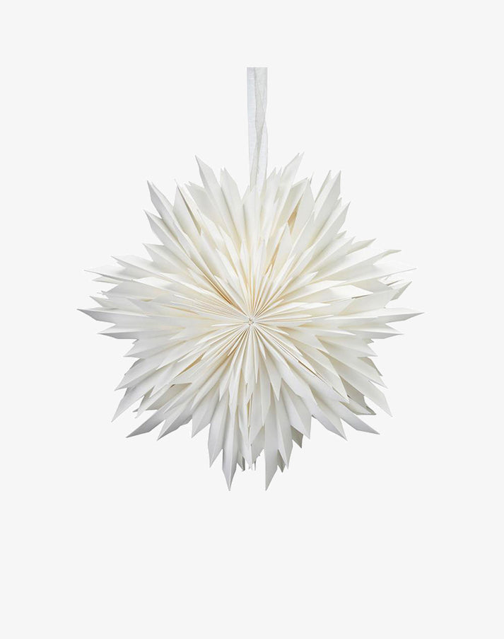 Decorative Star Spiky, White 50cm Scandi Design