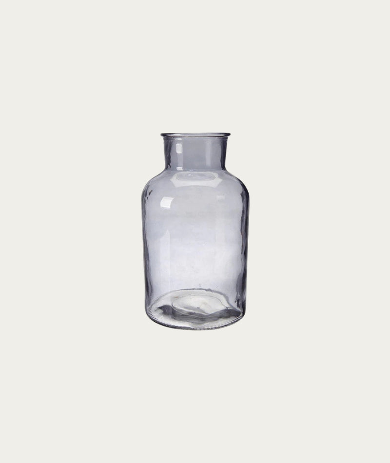 Alea Bottle Vase - Smoke, Large