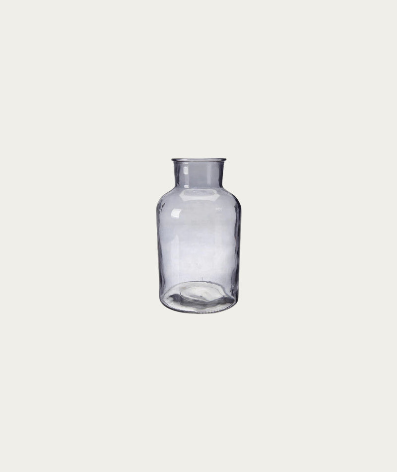 Alea Bottle Vase - Smoke, Medium