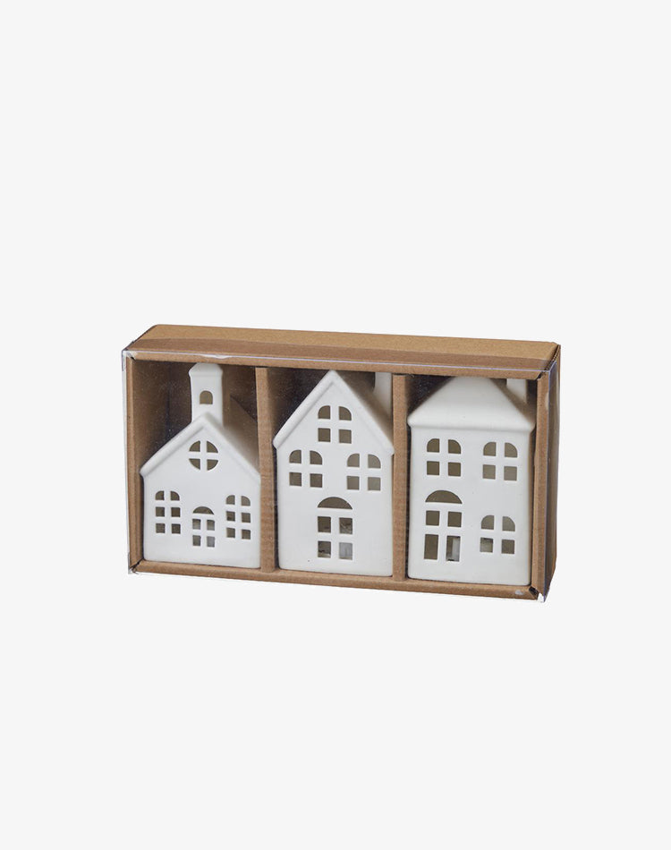 Porcelain Houses - Set of 3