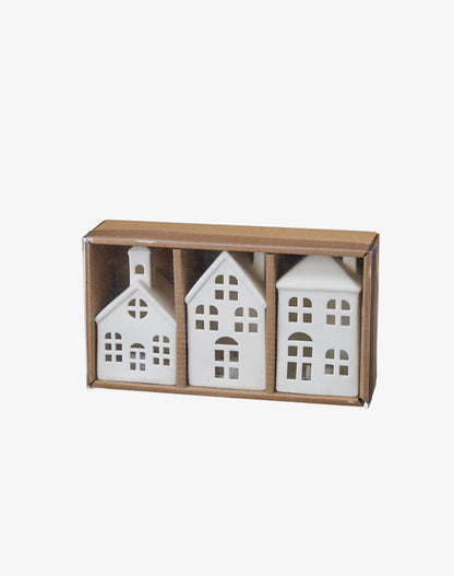 Porcelain Houses - Set of 3