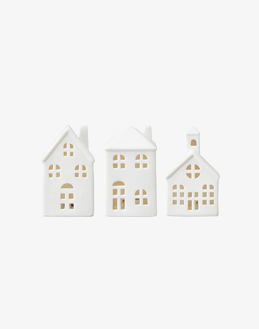Porcelain Houses - Set of 3