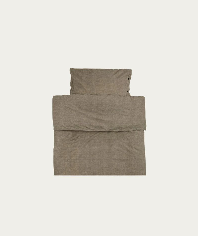 Eden Bed Set - Linen Brown - Single bed set