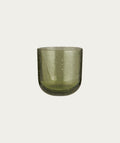 Vercelli Drinking Glass – Green with Bubbles