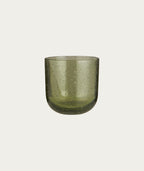 Vercelli Drinking Glass – Green with Bubbles
