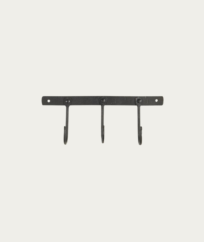 Hanger with 3 Hooks - Black