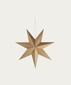 7 Point Paper Star - Brown, Extra Large
