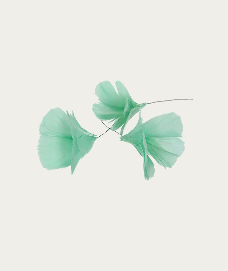 Feather Flower - Light Turquoise