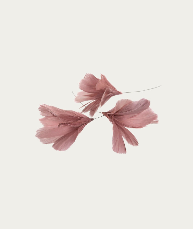 Feather Flower - Dusky Pink