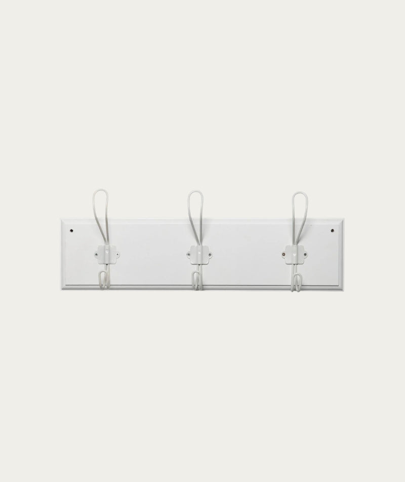 Coat Rack with Hooks - White