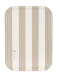 Serving Tray - Beige and White Stripes