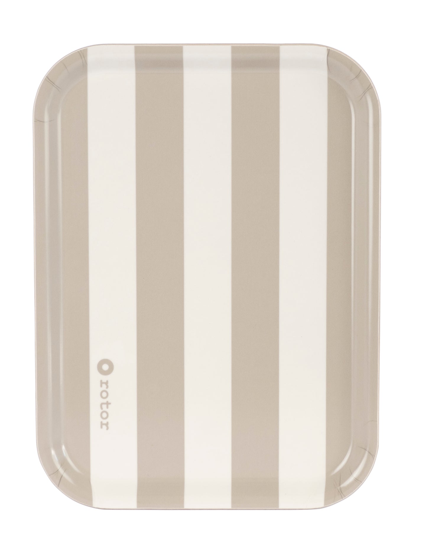 Serving Tray - Beige and White Stripes