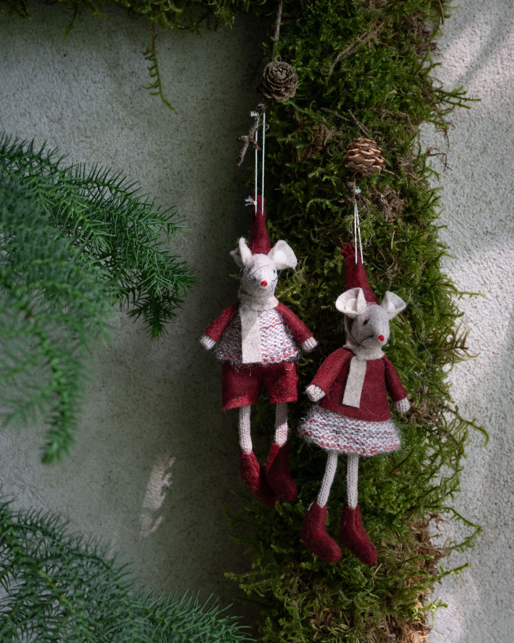 Sally Mouse - Red/Beige